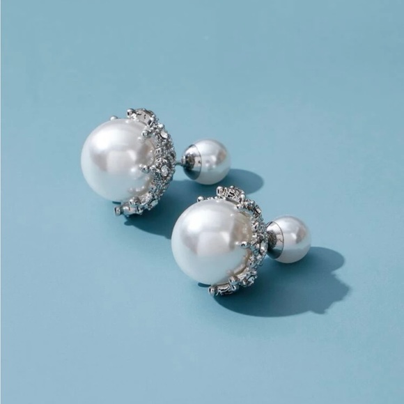 New faux pearl earrings jacket - Picture 1 of 2
